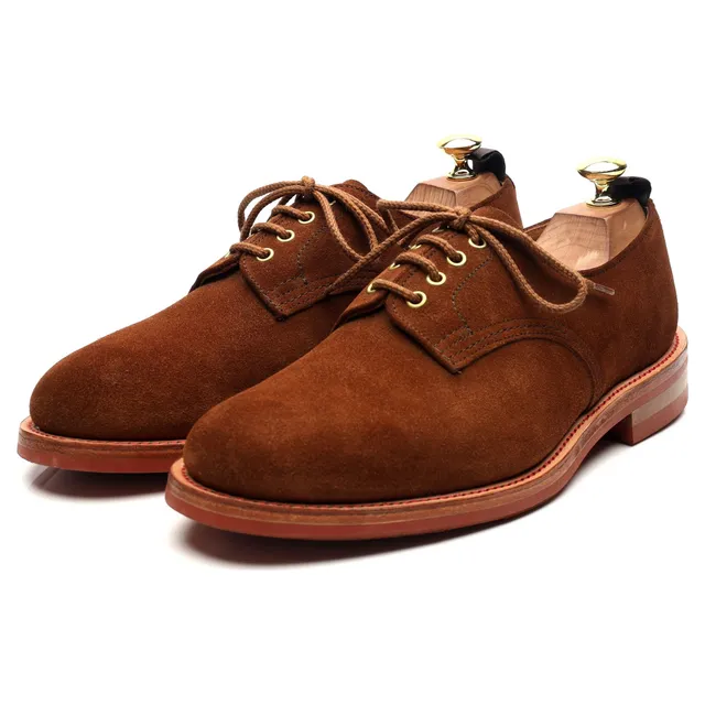 Tricker's 7840 derby daim marron pointure UK 8