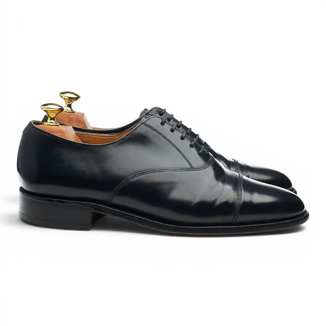 Barker Arnold oxford cuir noir pointure UK 7.5 large