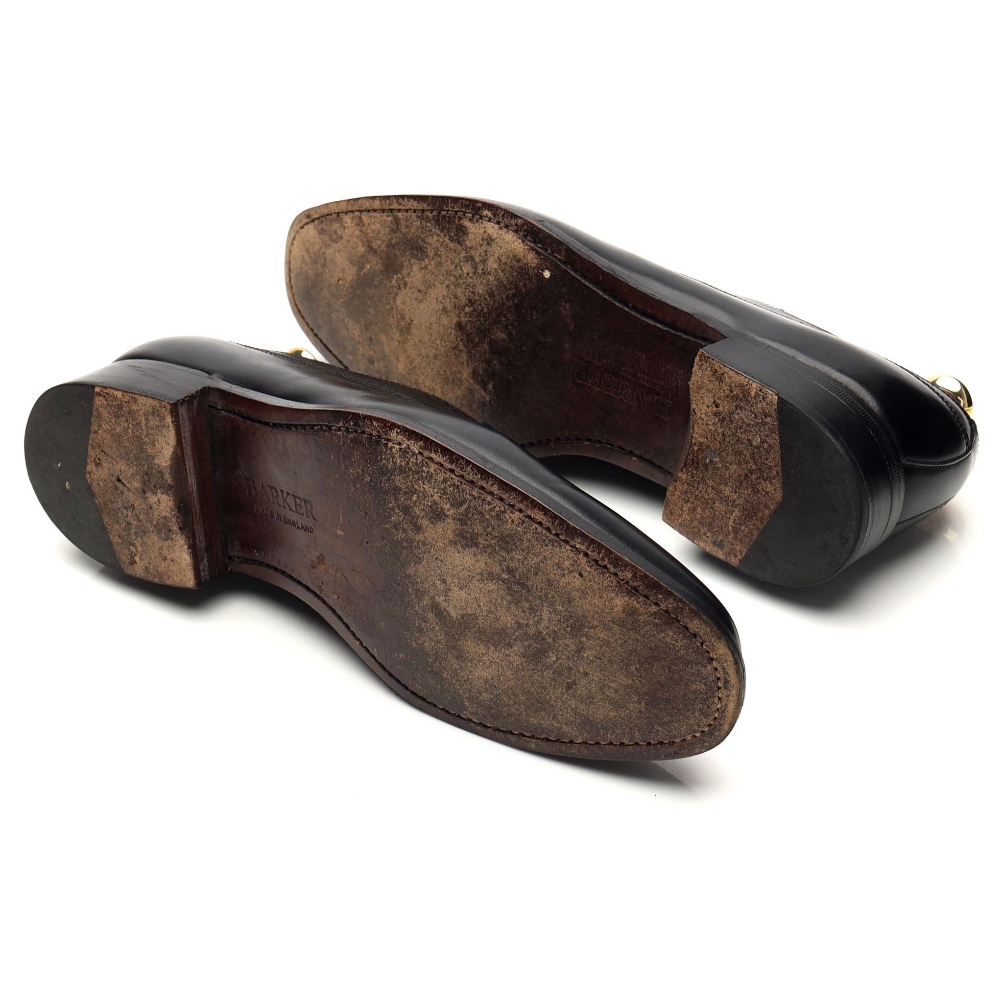 Barker richelieu cuir noir médaillon pointure UK 6,5