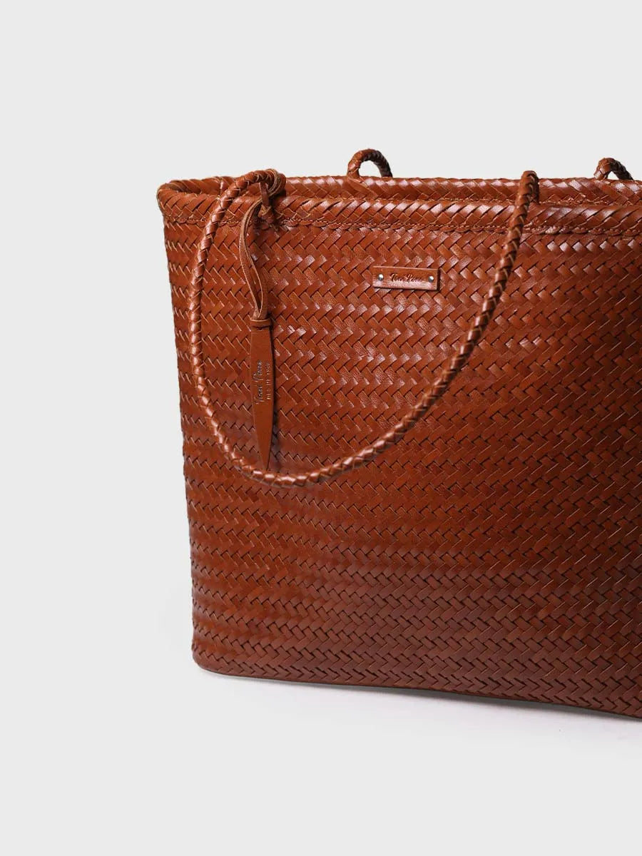 Toni Pons Simona sac shopper cuir tressé