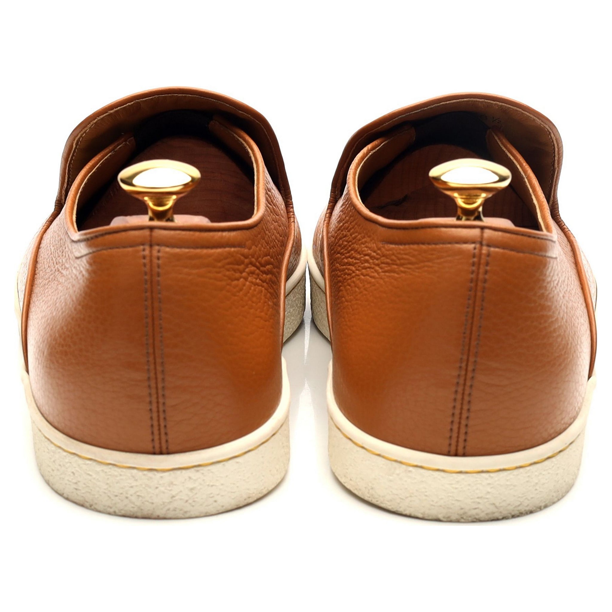 John Lobb Haven sneakers cuir marron clair UK 8.5