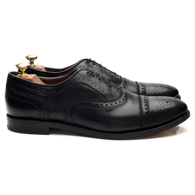 Allen Edmonds Strand oxford cuir noir pointure UK 8,5 brogue