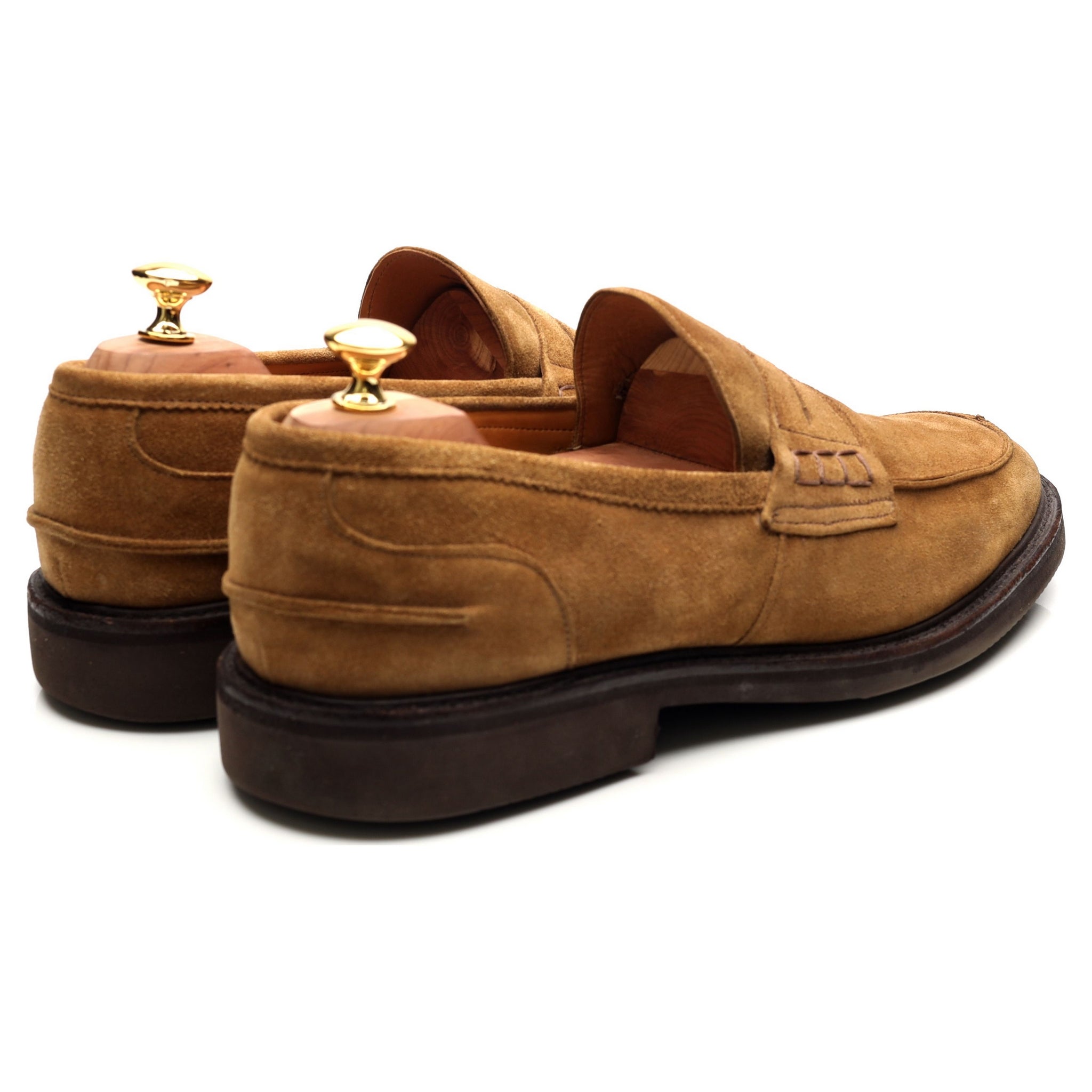 Tricker's James mocassins suède sable UK 11