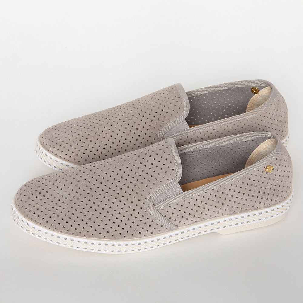 Rivieras Classic 3072 espadrilles cuir gris