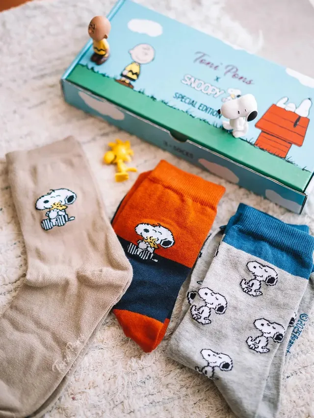 Toni Pons Pack-Snoopy chaussettes coton x3