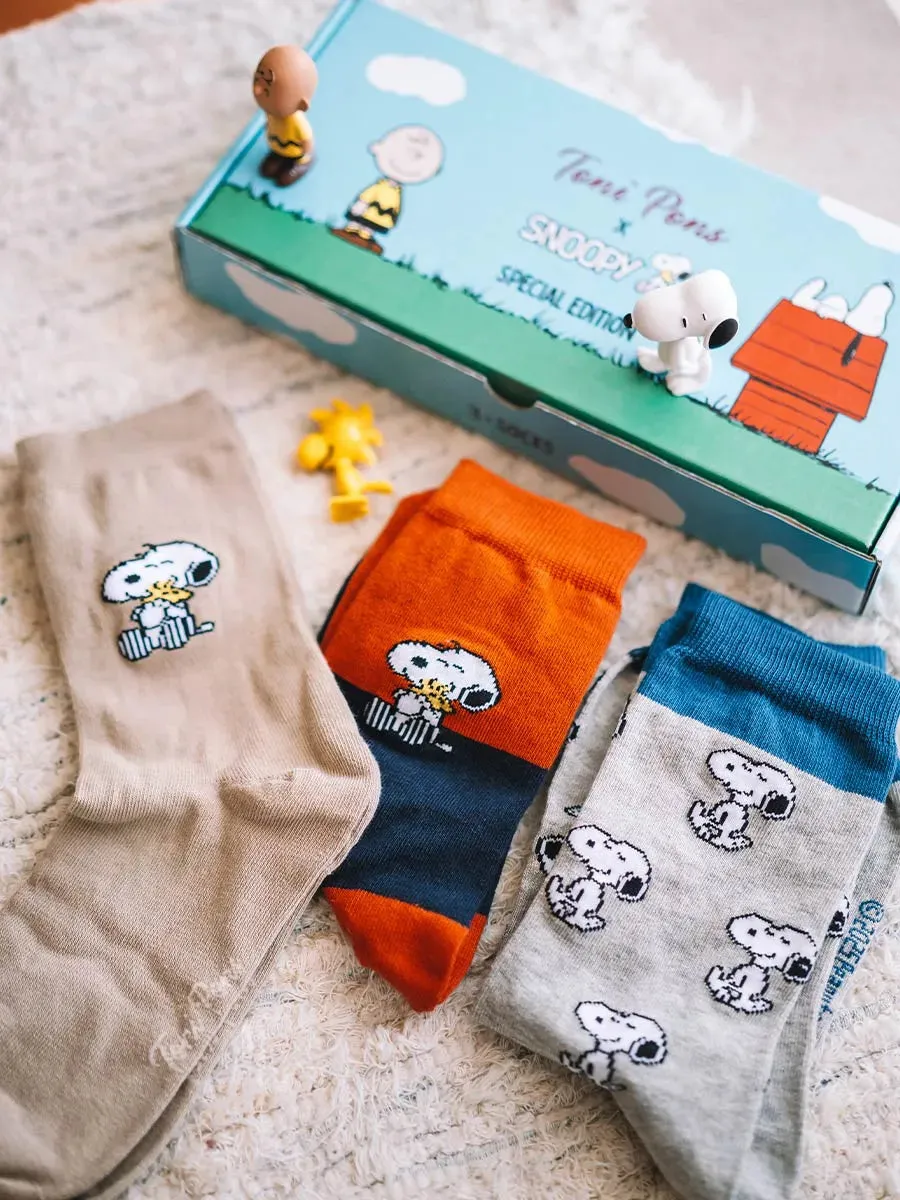 Toni Pons Pack-Snoopy chaussettes coton x3