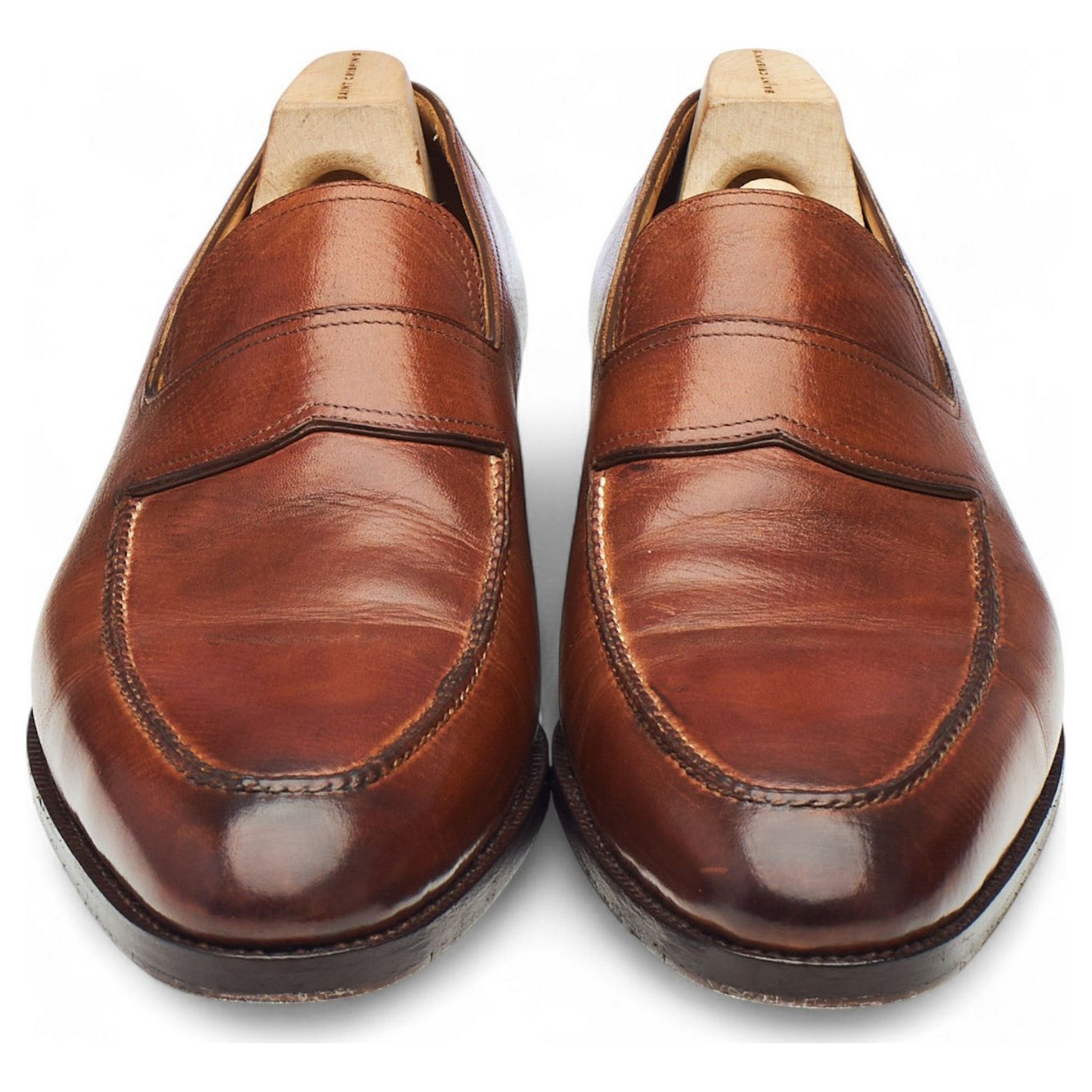 Saint Crispin's 111 mocassin cuir grain russe UK 9.5