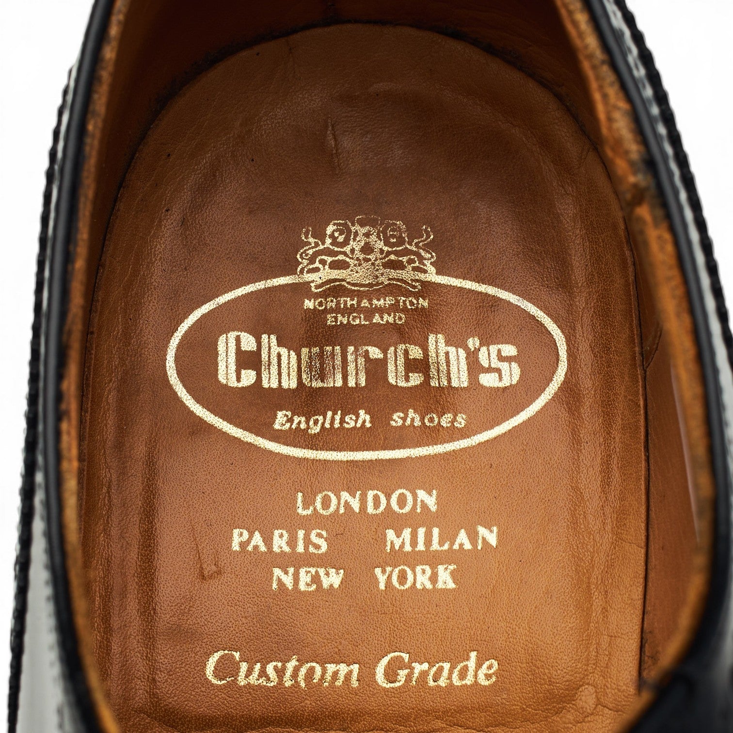 Church's Wingate richelieu cuir noir UK 8.5 large