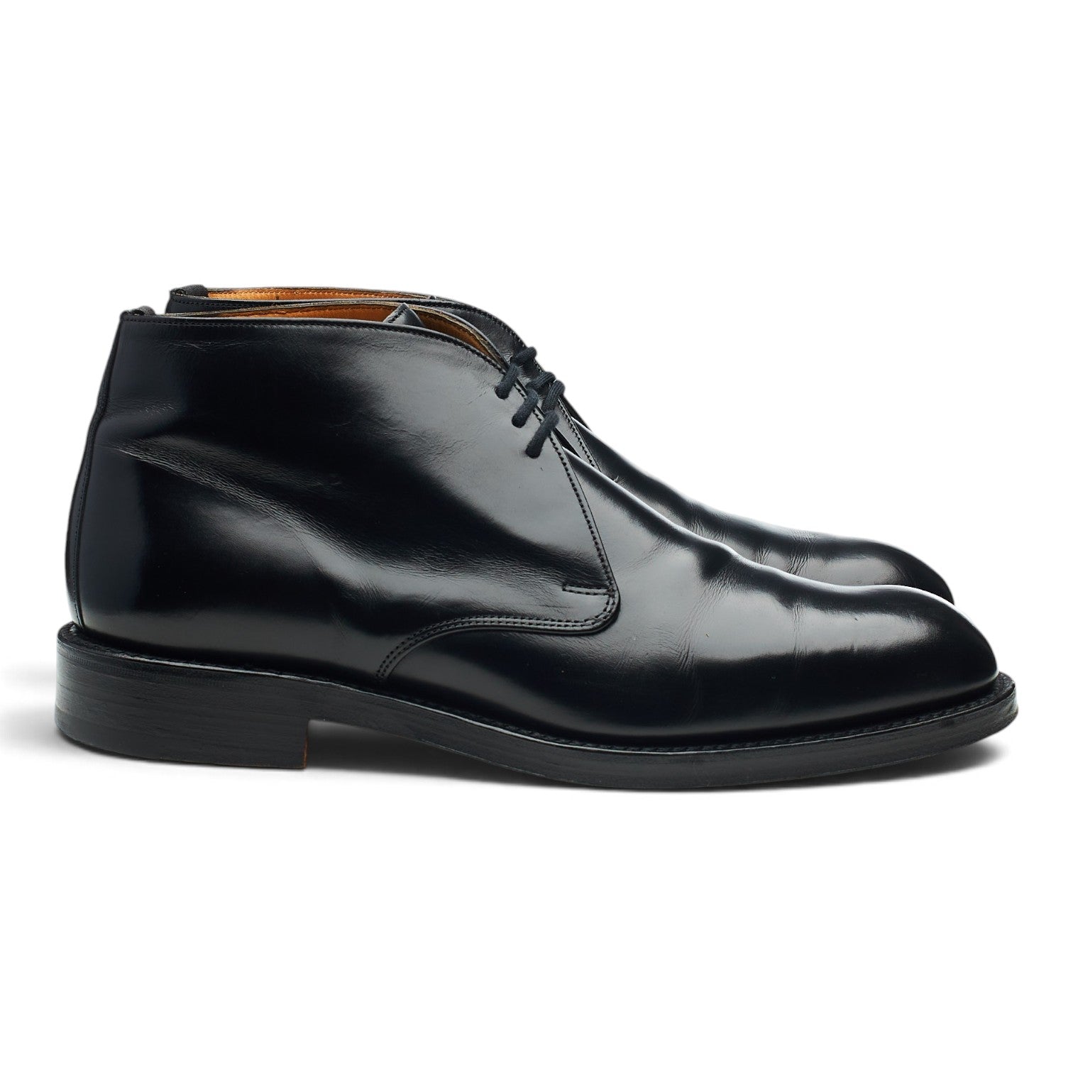 Cheaney Jackie boots chukka cuir noir UK 8,5 cuir poli