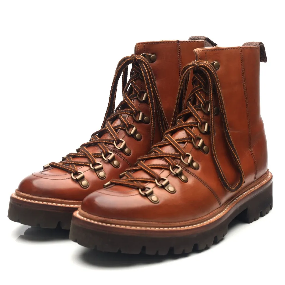 Grenson Nanette boots rando cuir marron UK 5.5 femme