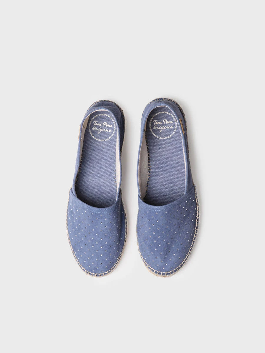 Toni Pons Eddy-ST espadrille daim plat fermé