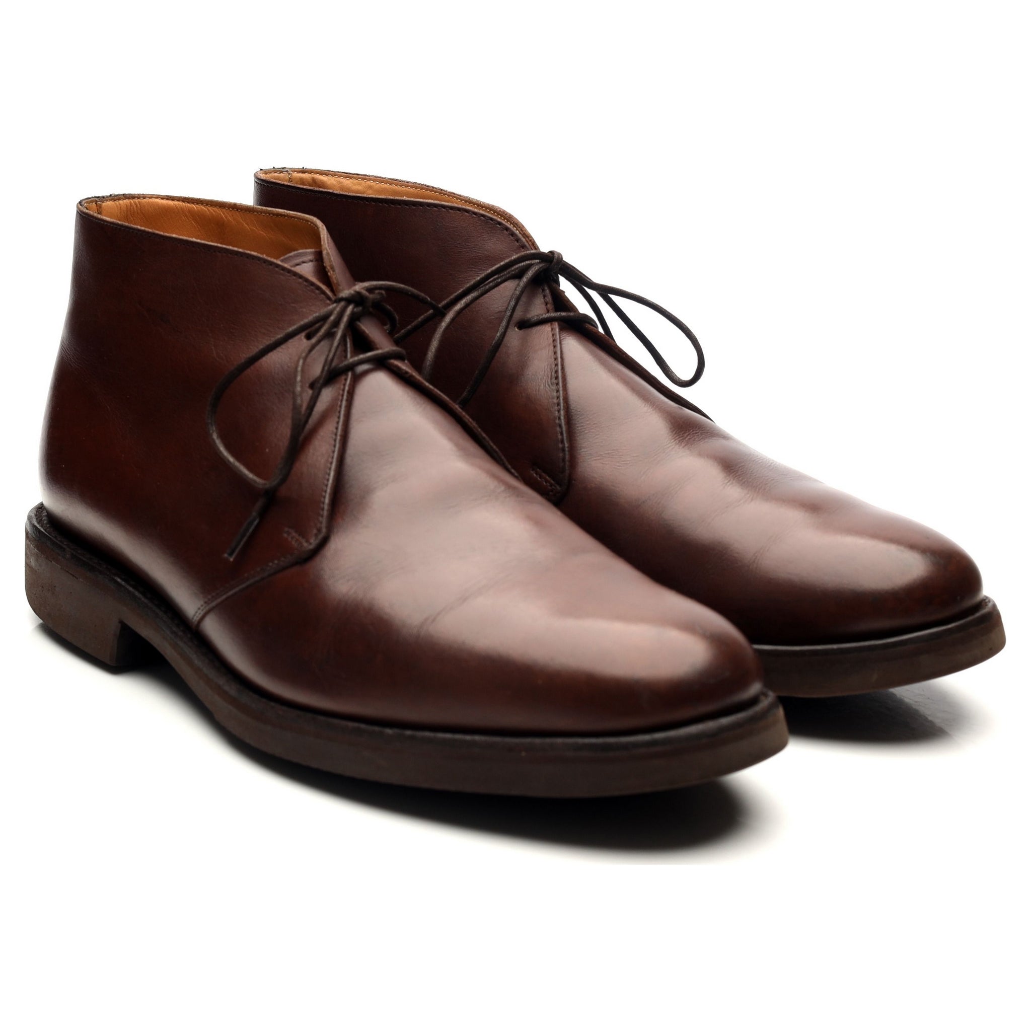 Barker 148726 bottines chukka cuir marron UK 8.5