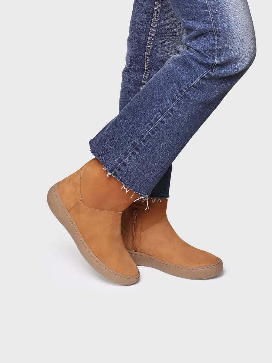 Toni Pons Sils bottine nubuck femme zip latéral