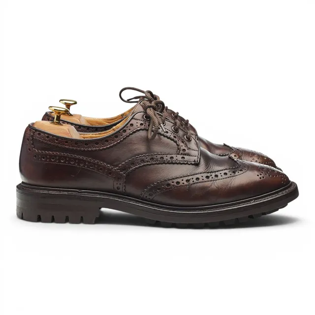 Tricker's Bowood derbies cuir marron foncé 8,5 UK