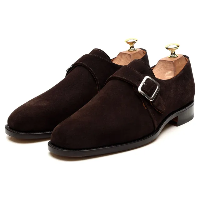 Sanders Rome monk daim marron pointure UK 8