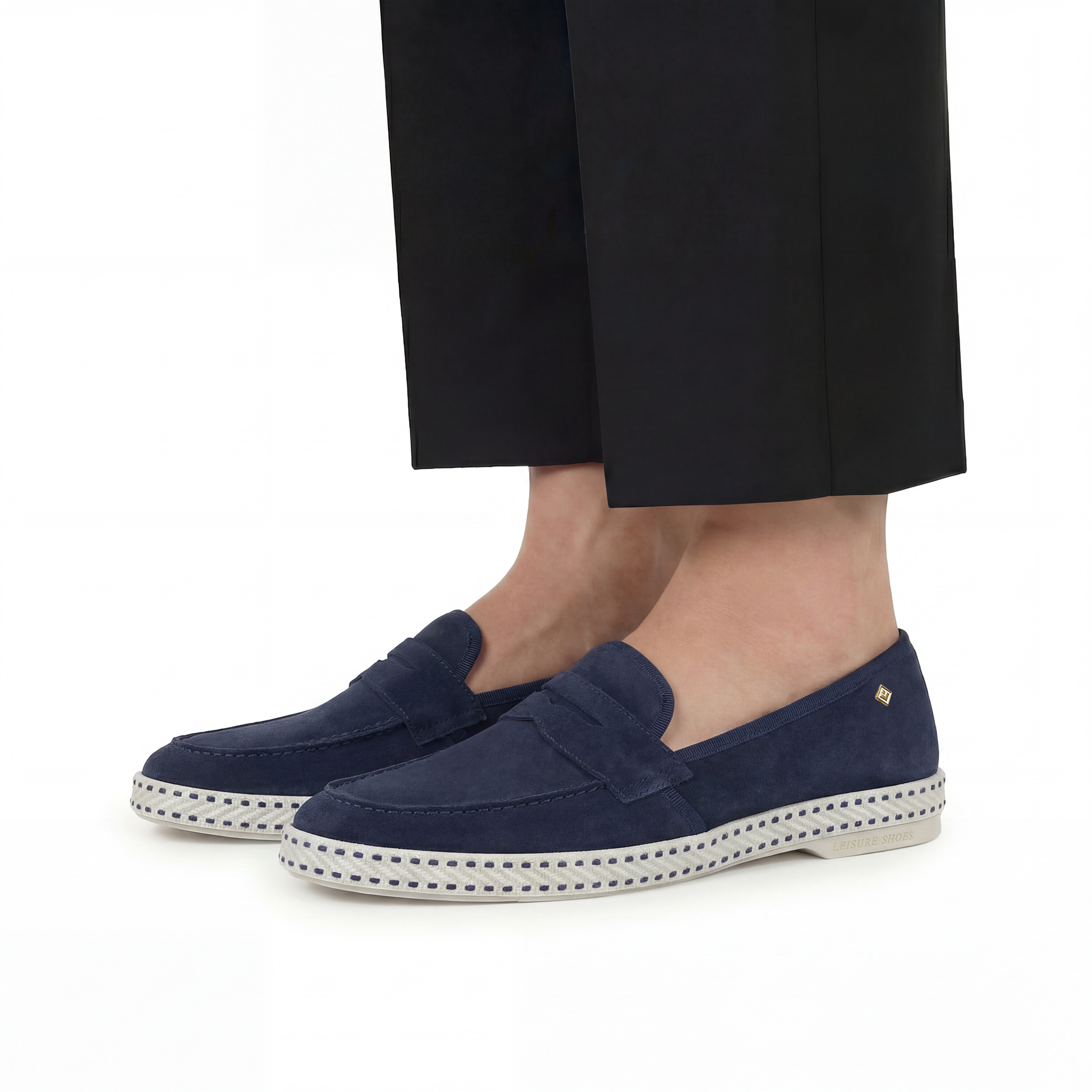 Rivieras Classic 1624 mocassin cuir marine confort