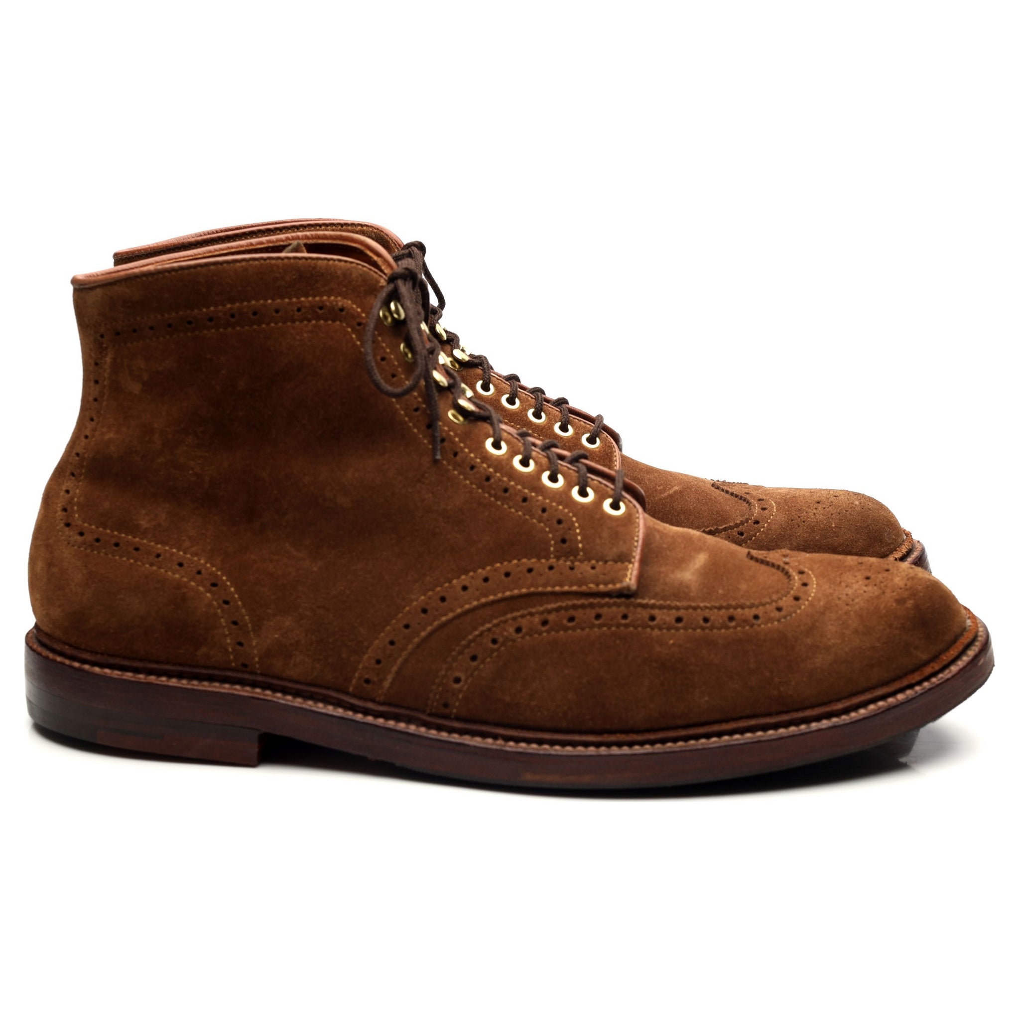 Alden D7801 boots daim marron UK 10.5