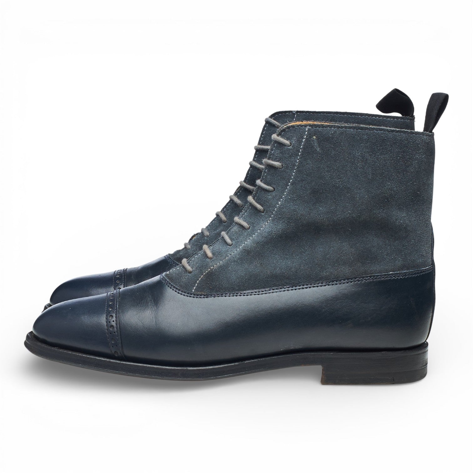 Crockett & Jones Chatsworth bottines cuir bleu UK 4