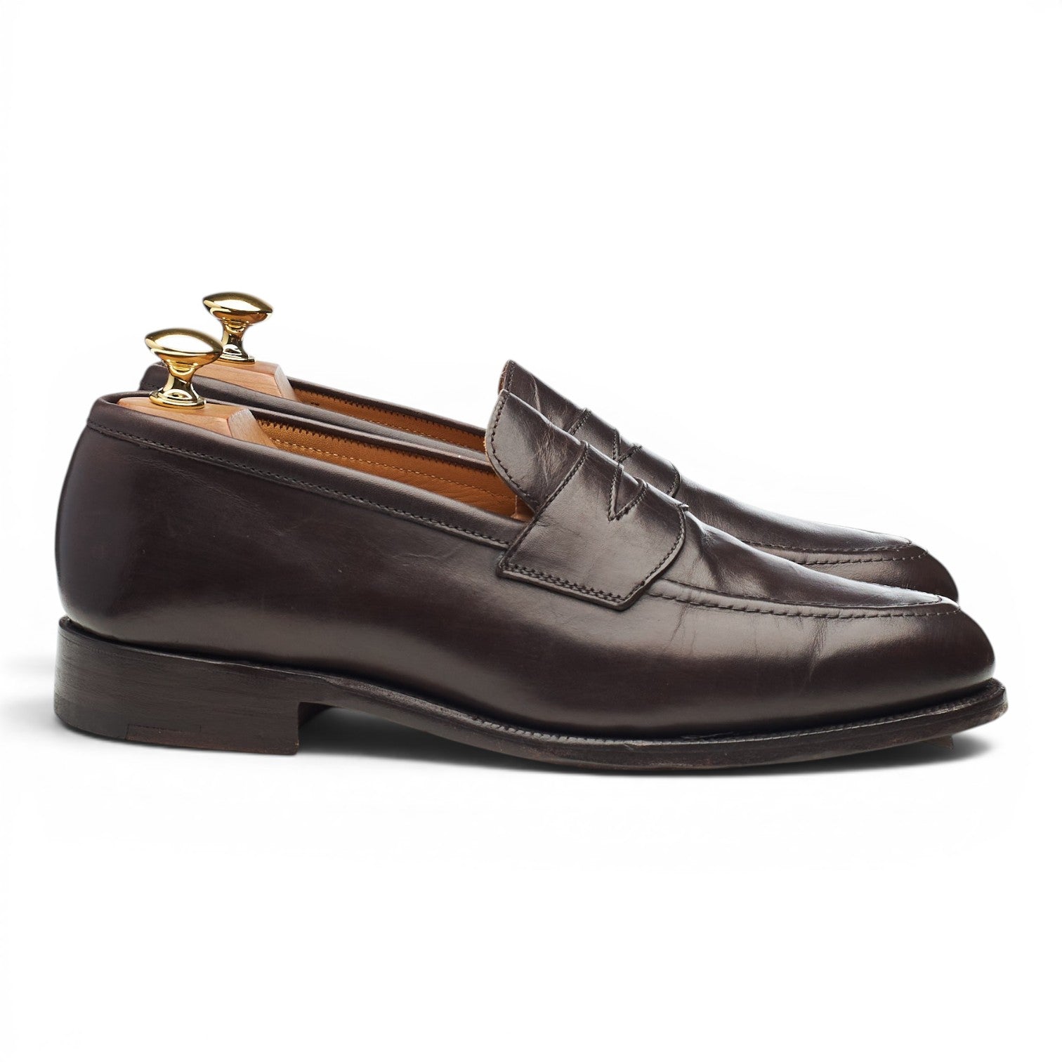 Tricker's Havard mocassin cuir marron UK 6,5 semelle cuir