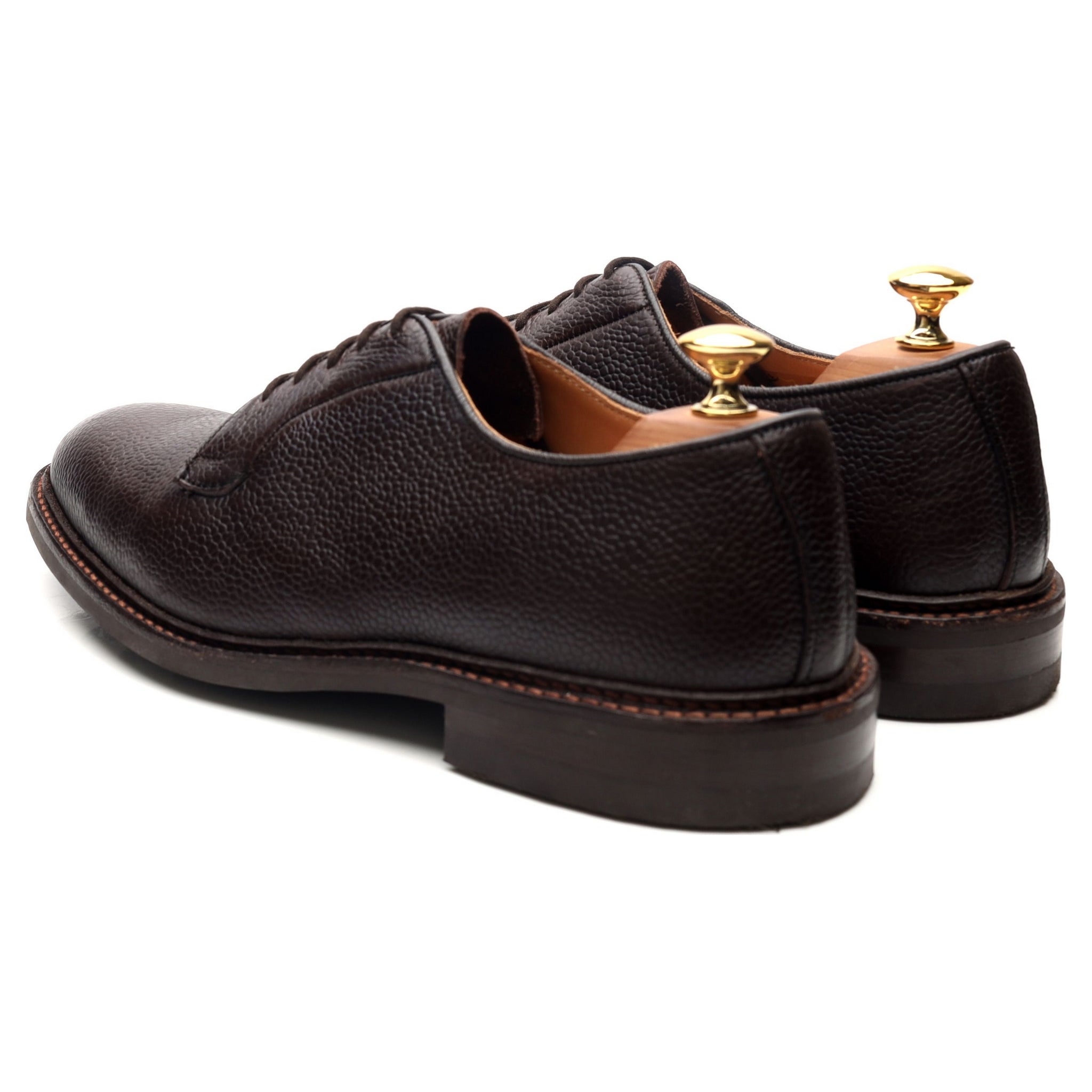 Tricker's Fenwick derby cuir grainé marron pointure UK 7