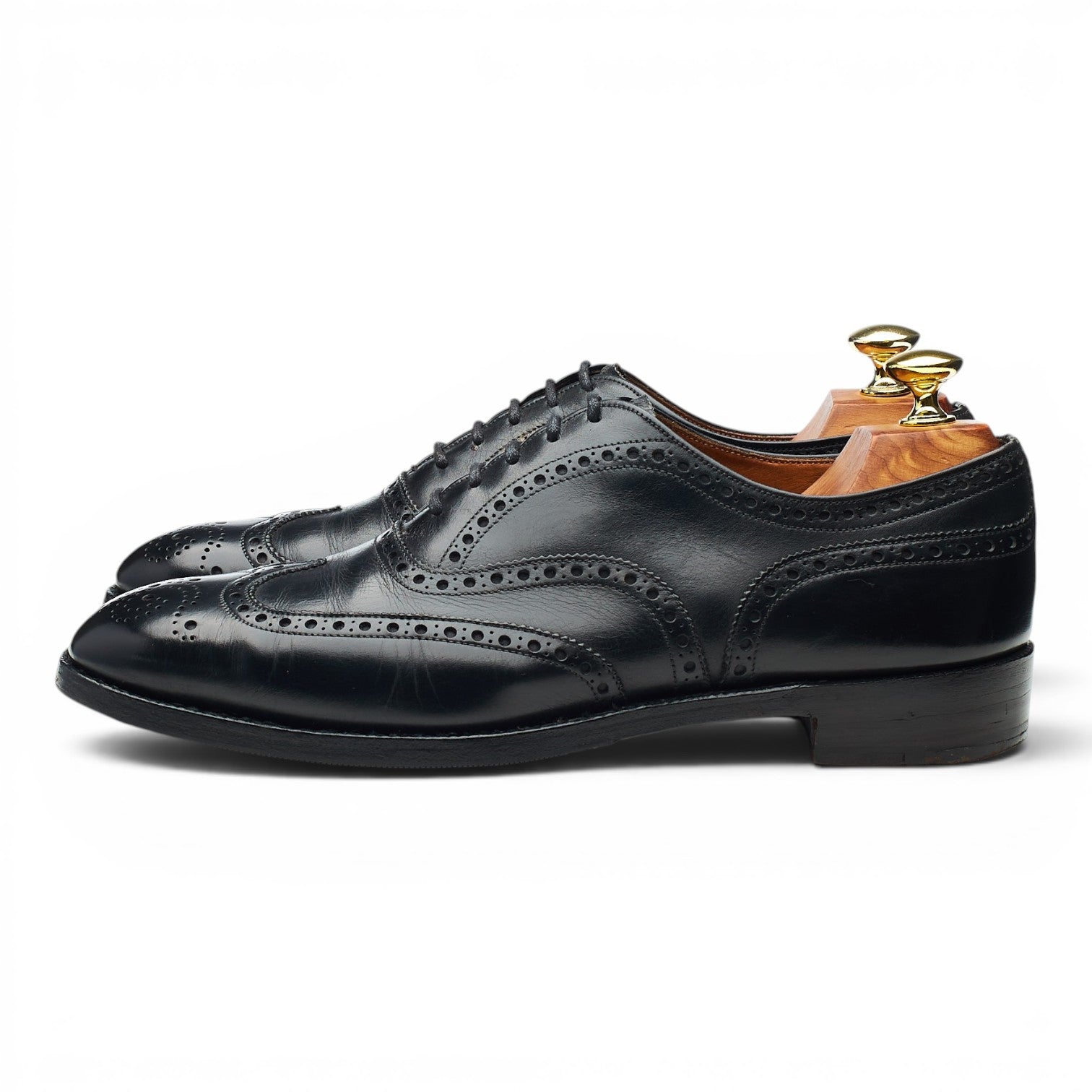 Church's Chetwynd richelieu cuir noir UK 7.5 bout fleuri