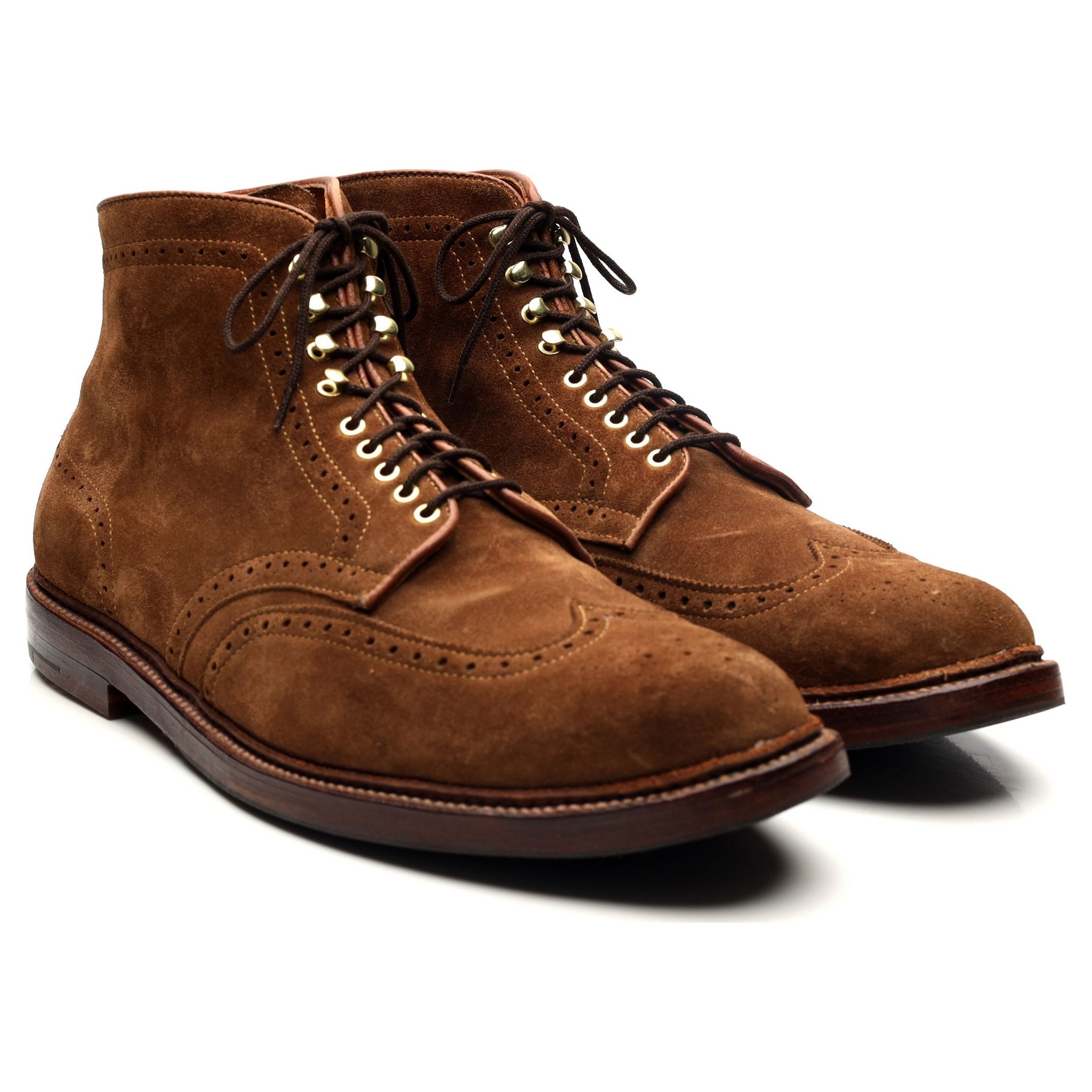 Alden D7801 boots daim marron UK 10.5