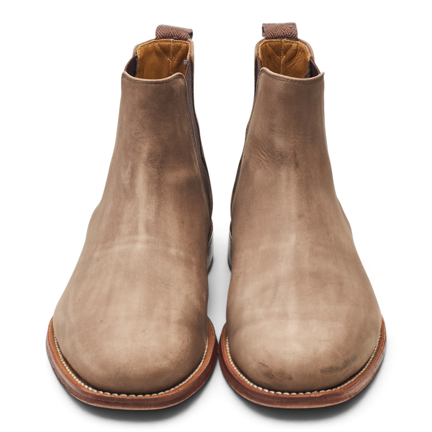 Grenson Declan boots chelsea nubuck gris UK 8