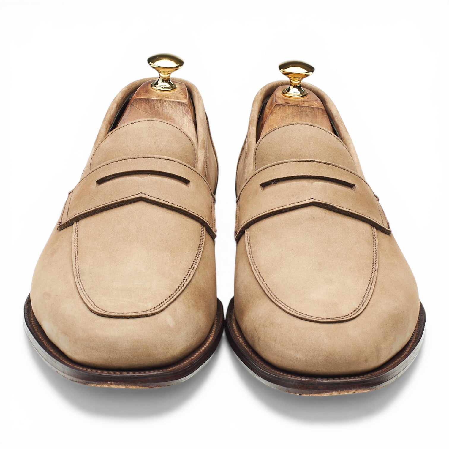 George Cleverley Kingsman Newport II mocassins nubuck 11