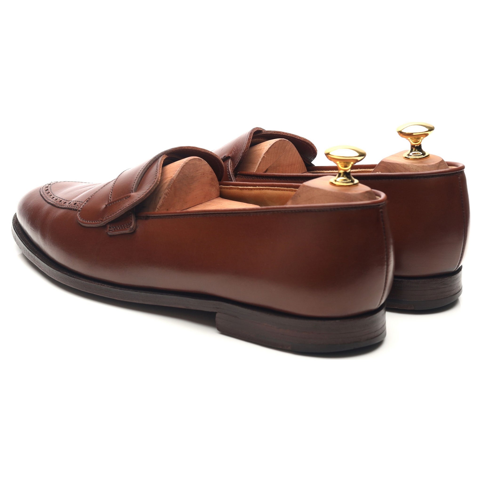 New & Lingwood Butterfly mocassins cuir marron pointure 9,5