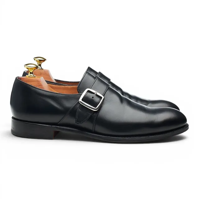 Cheaney William II chaussure boucle cuir noir UK 7.5