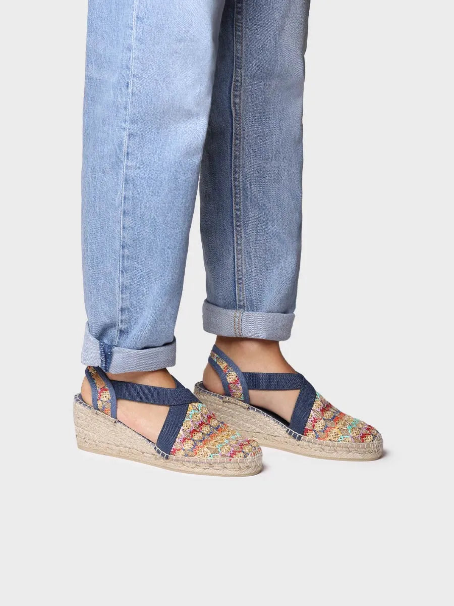 Toni Pons Terra-TT espadrille compensée vegan multicolore