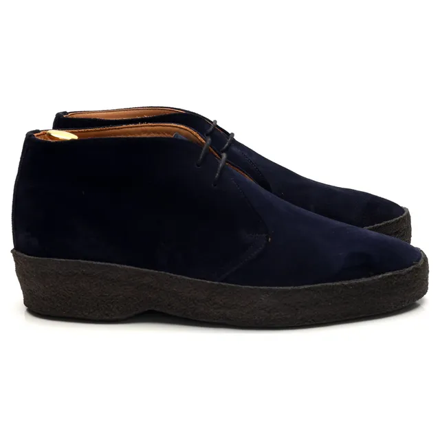 Herring Mustang boots chukka suède bleu marine 8.5