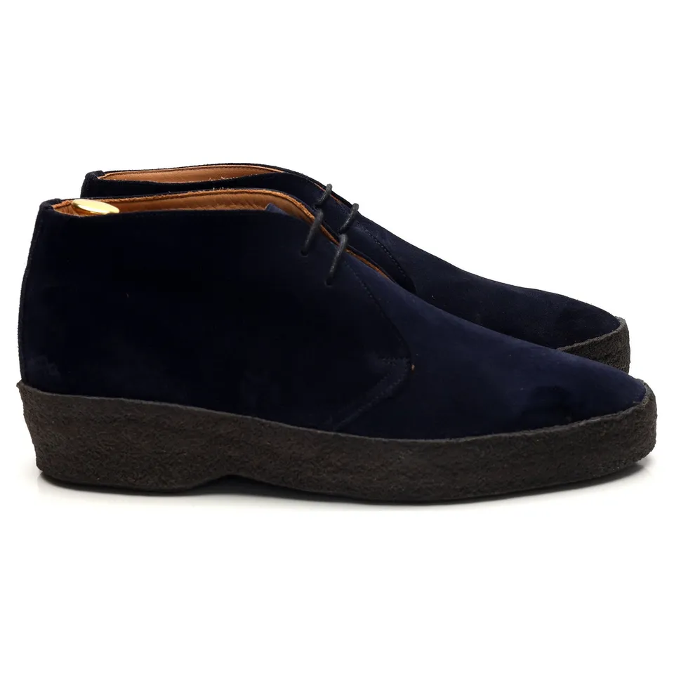 Herring Mustang boots chukka suède bleu marine 8.5