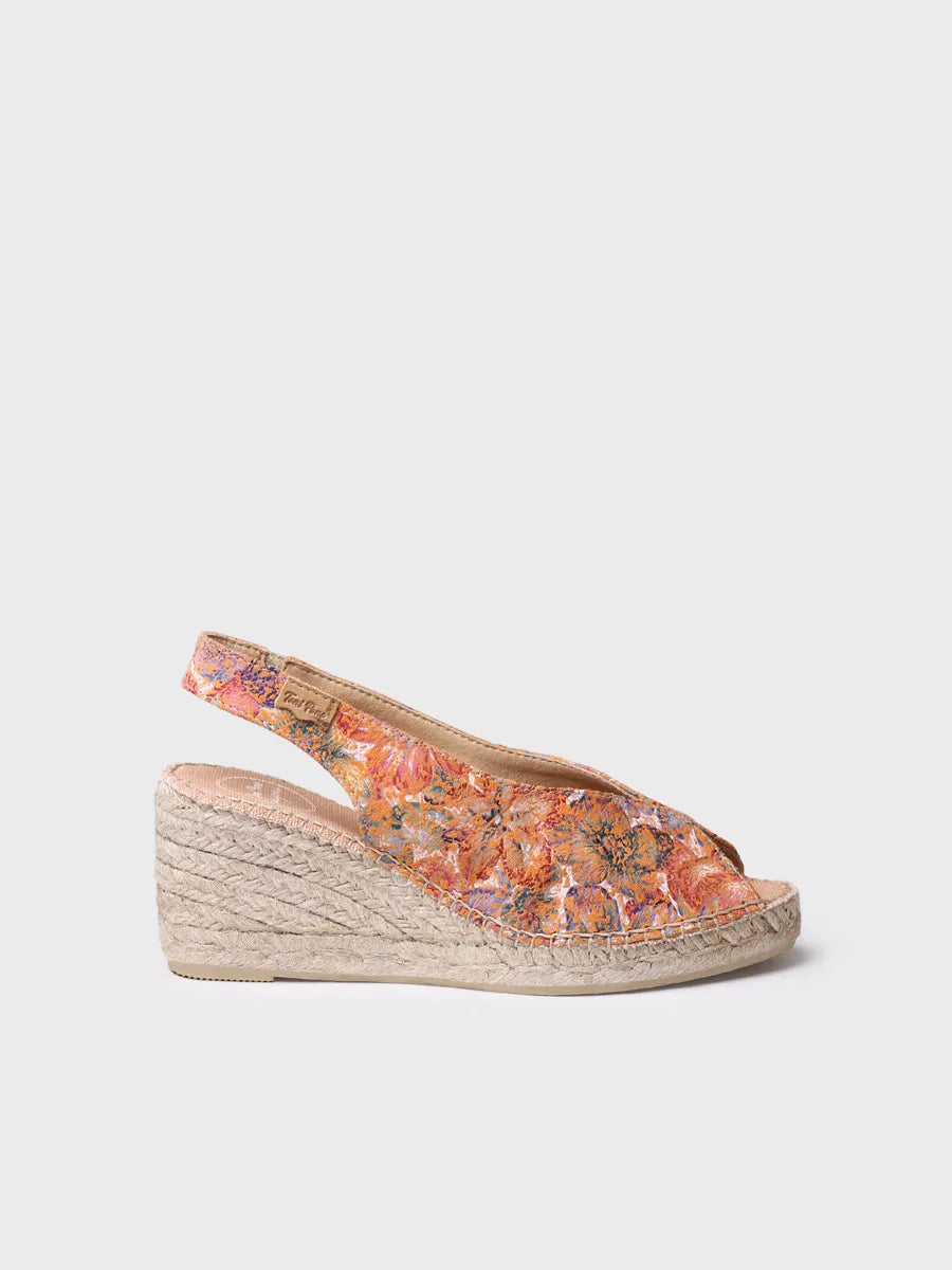 Toni Pons Laila-LL espadrille cuir multicolore 7 cm