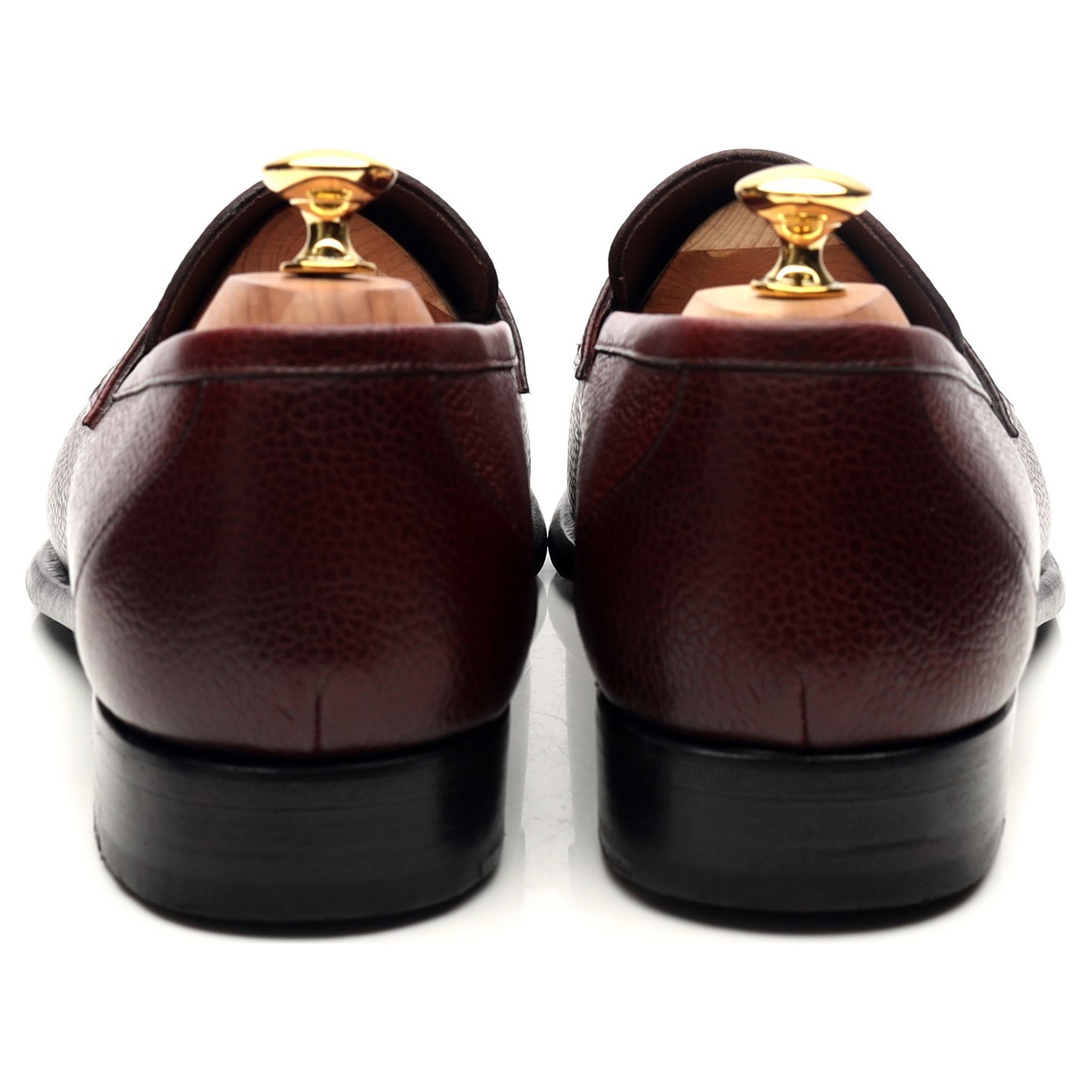 Herring mocassins cuir bordeaux grainé UK 10.5