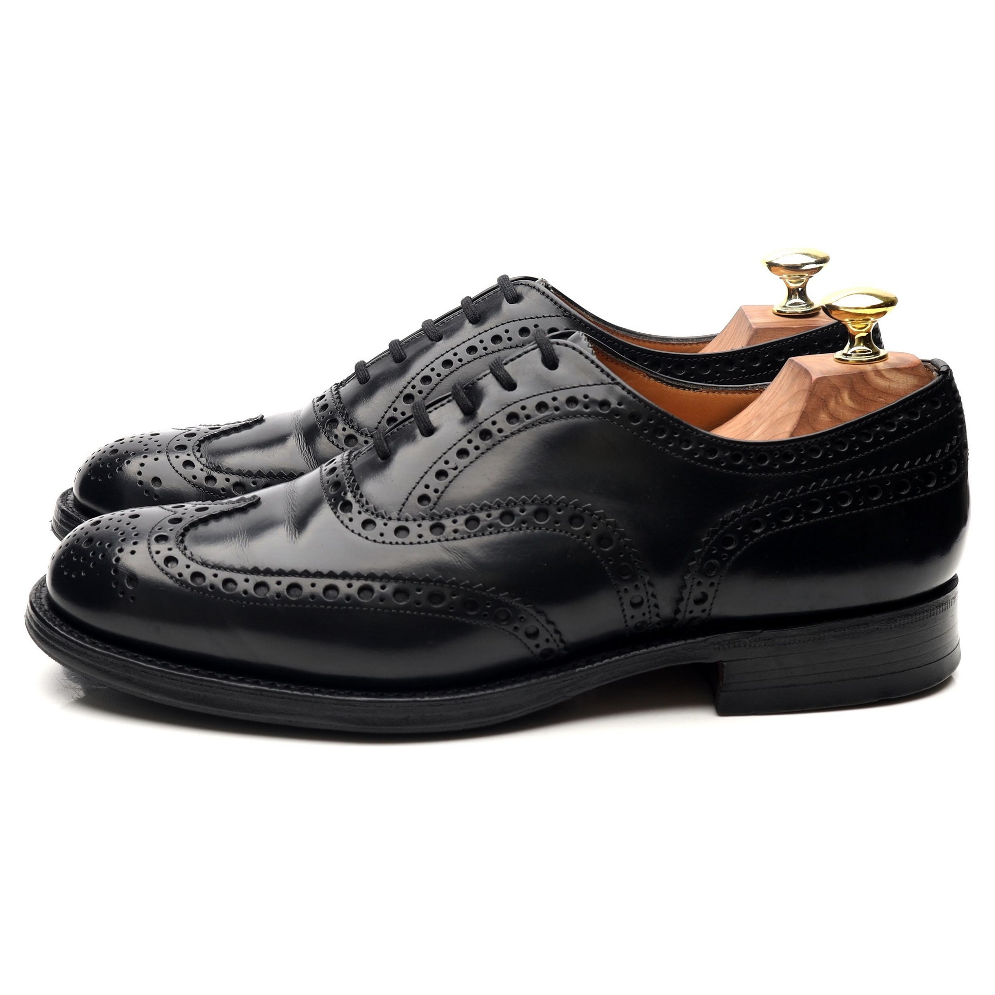 Church's Burwood brogues cuir noir poli UK 7