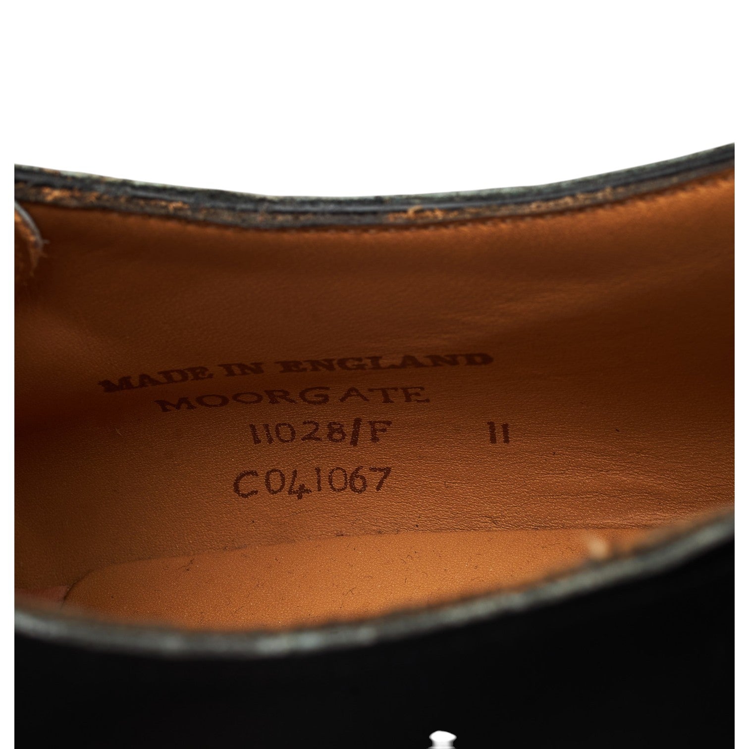 Cheaney Moorgate monk cuir noir pointure UK 11