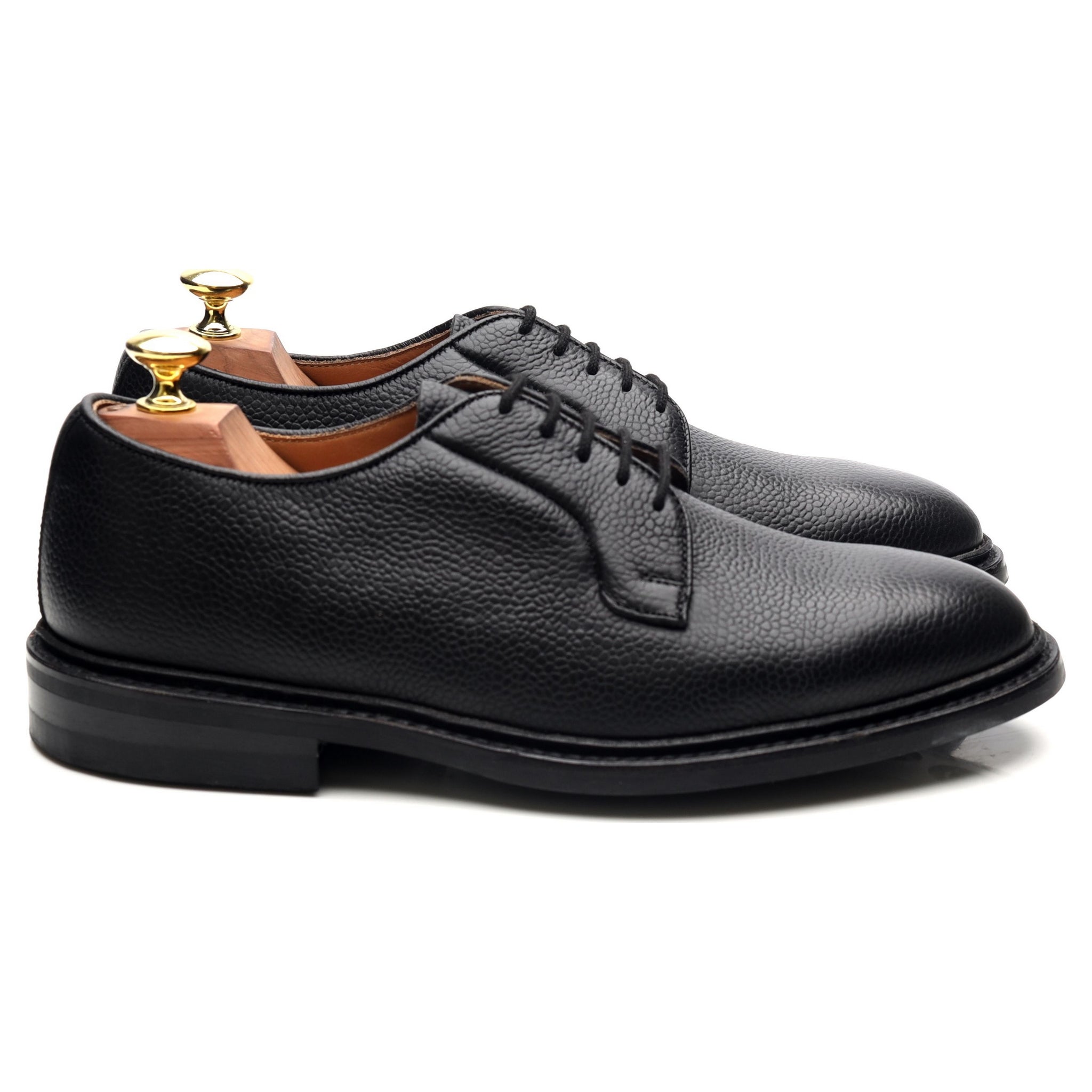 Tricker's Fenwick derby cuir noir grainé UK 7