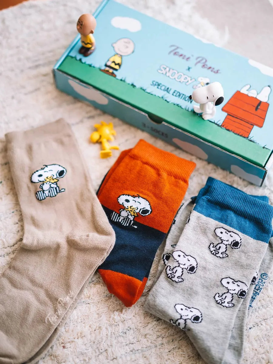 Toni Pons Pack-Snoopy chaussettes coton x3