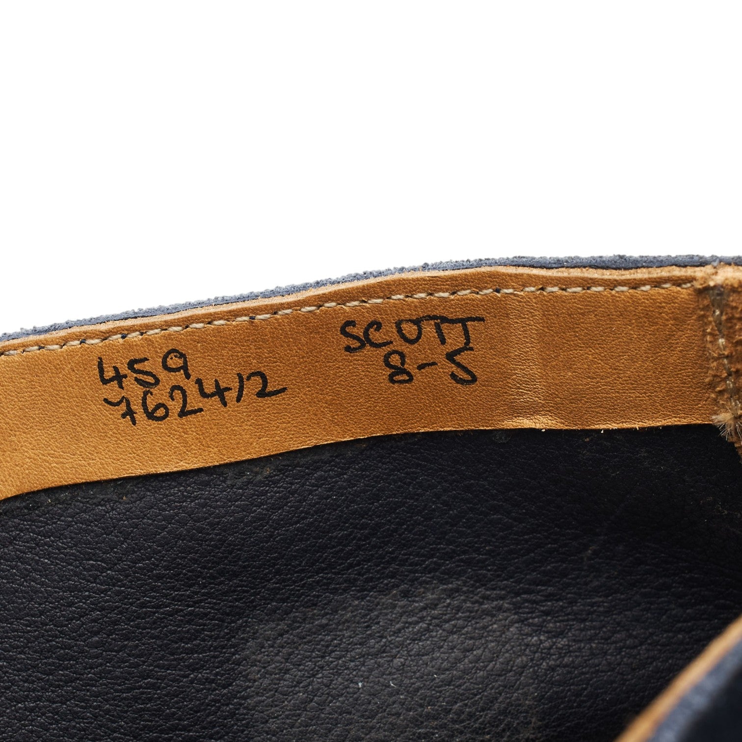 Tricker's Scott boots suède bleu marine UK 8