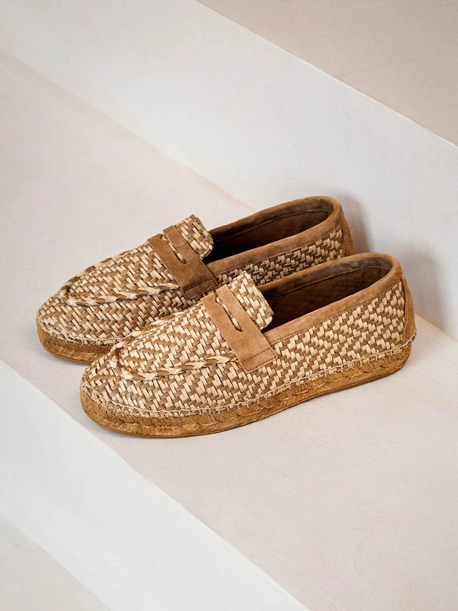 Toni Pons OSOR80 espadrilles homme cuir tressé