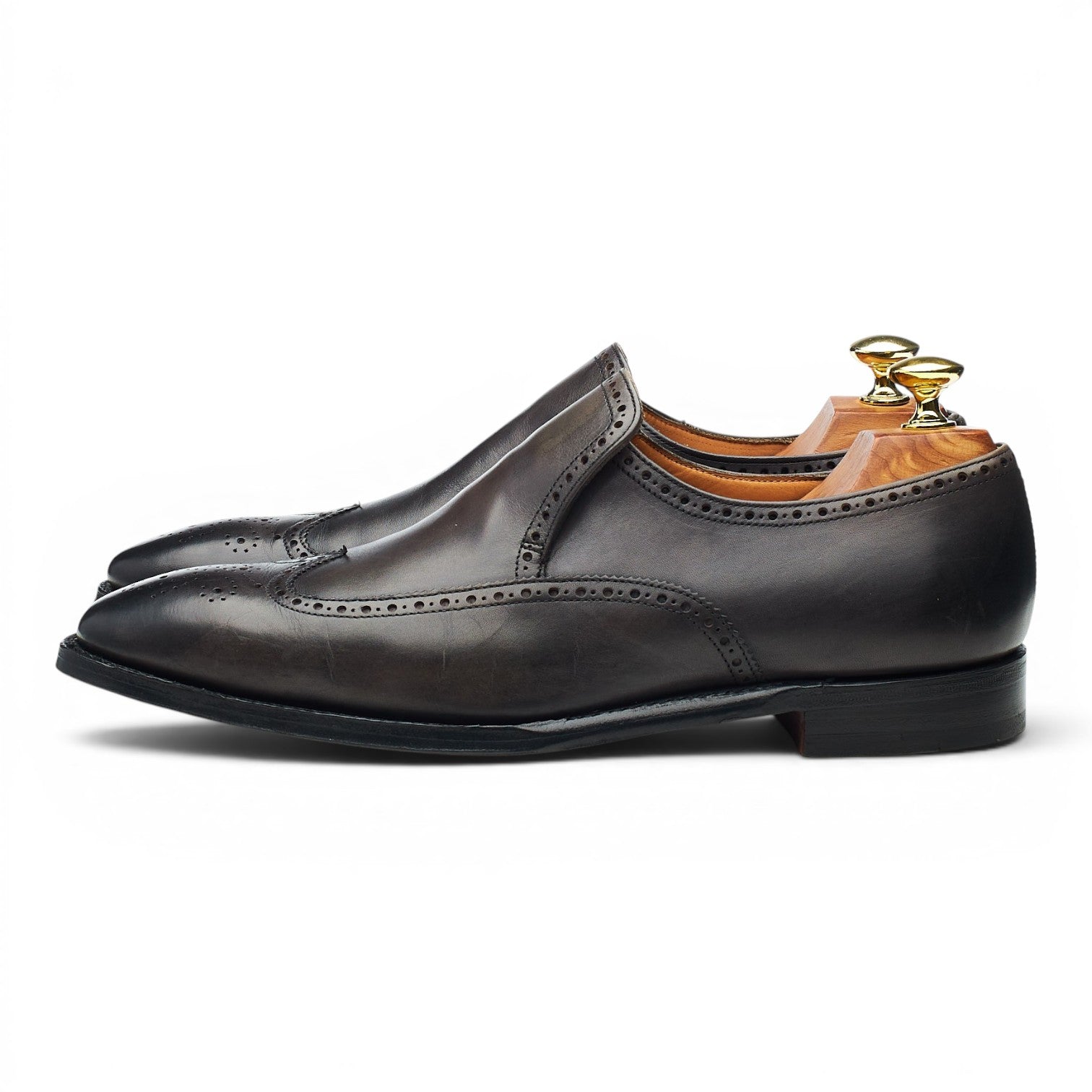 Cheaney Chester mocassins cuir gris UK 6,5