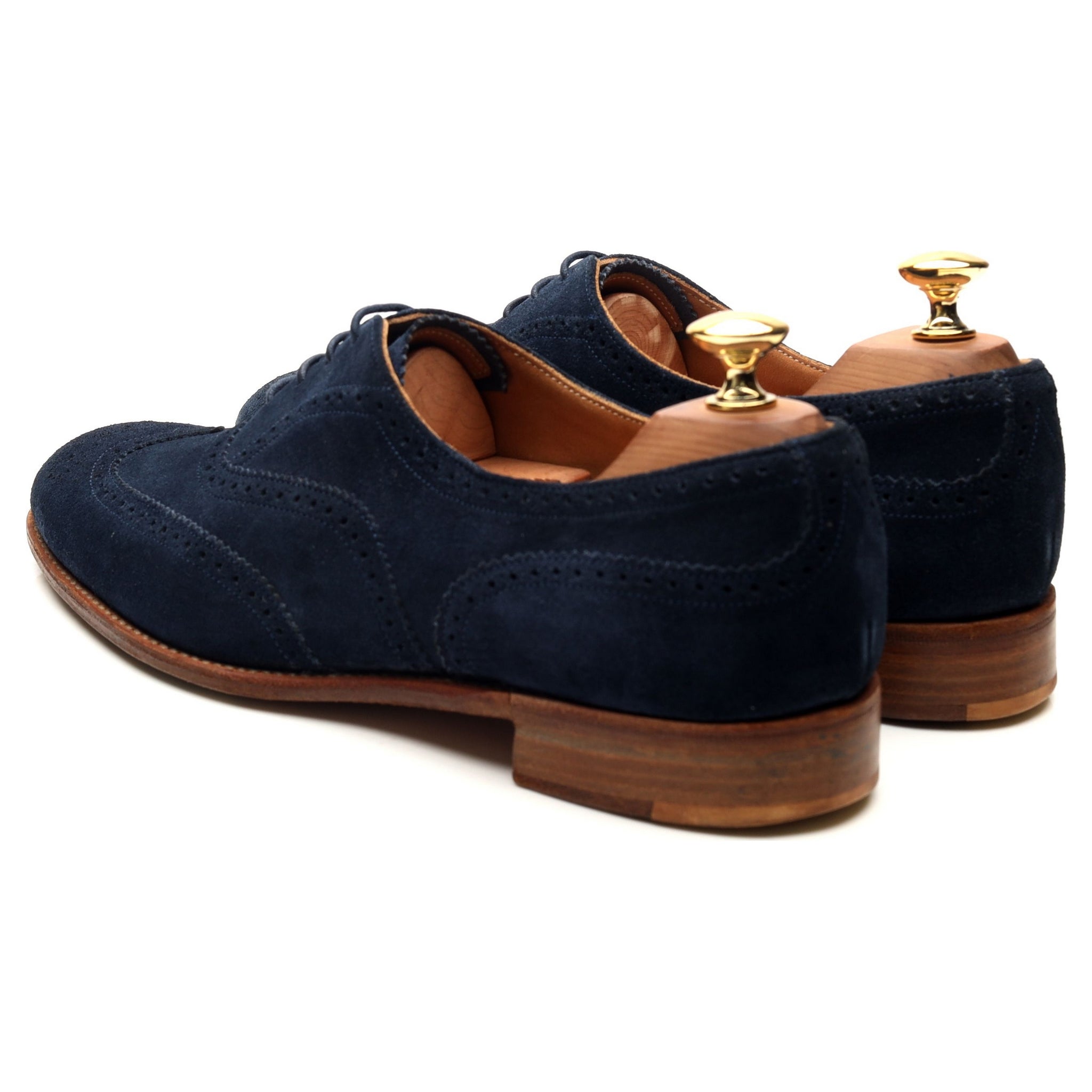 Cheaney Maisie brogues suède bleu femme UK 7