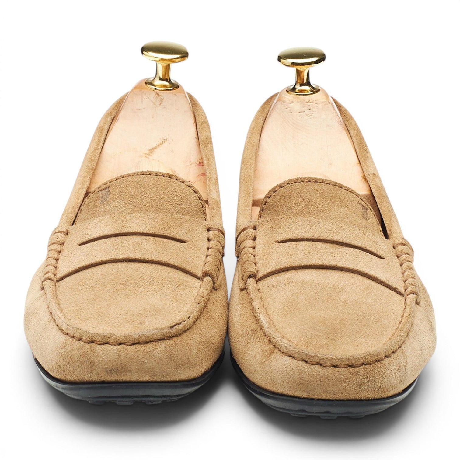 Tod's mocassins penny daim beige 37,5 femme