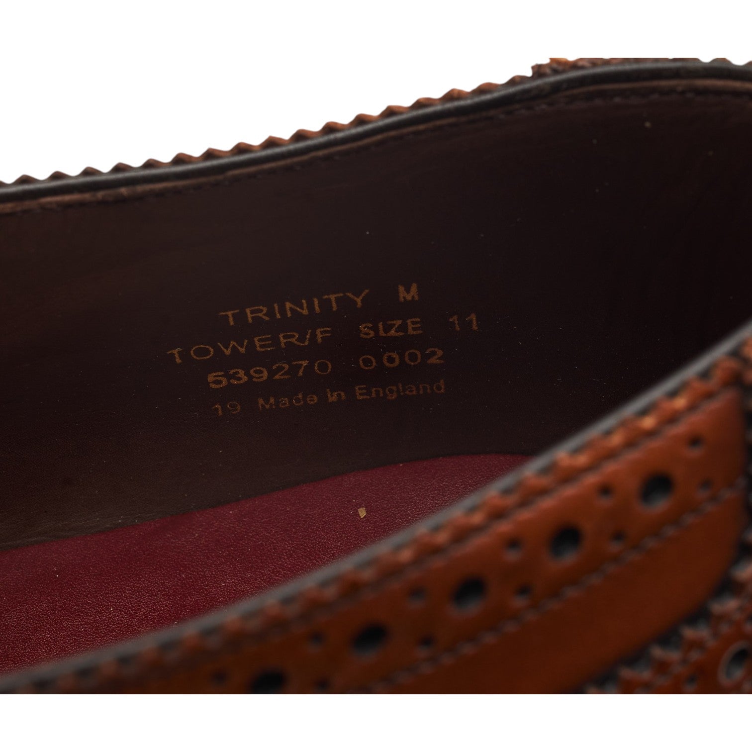 Loake 1880 Trinity richelieu cuir marron clair UK 11