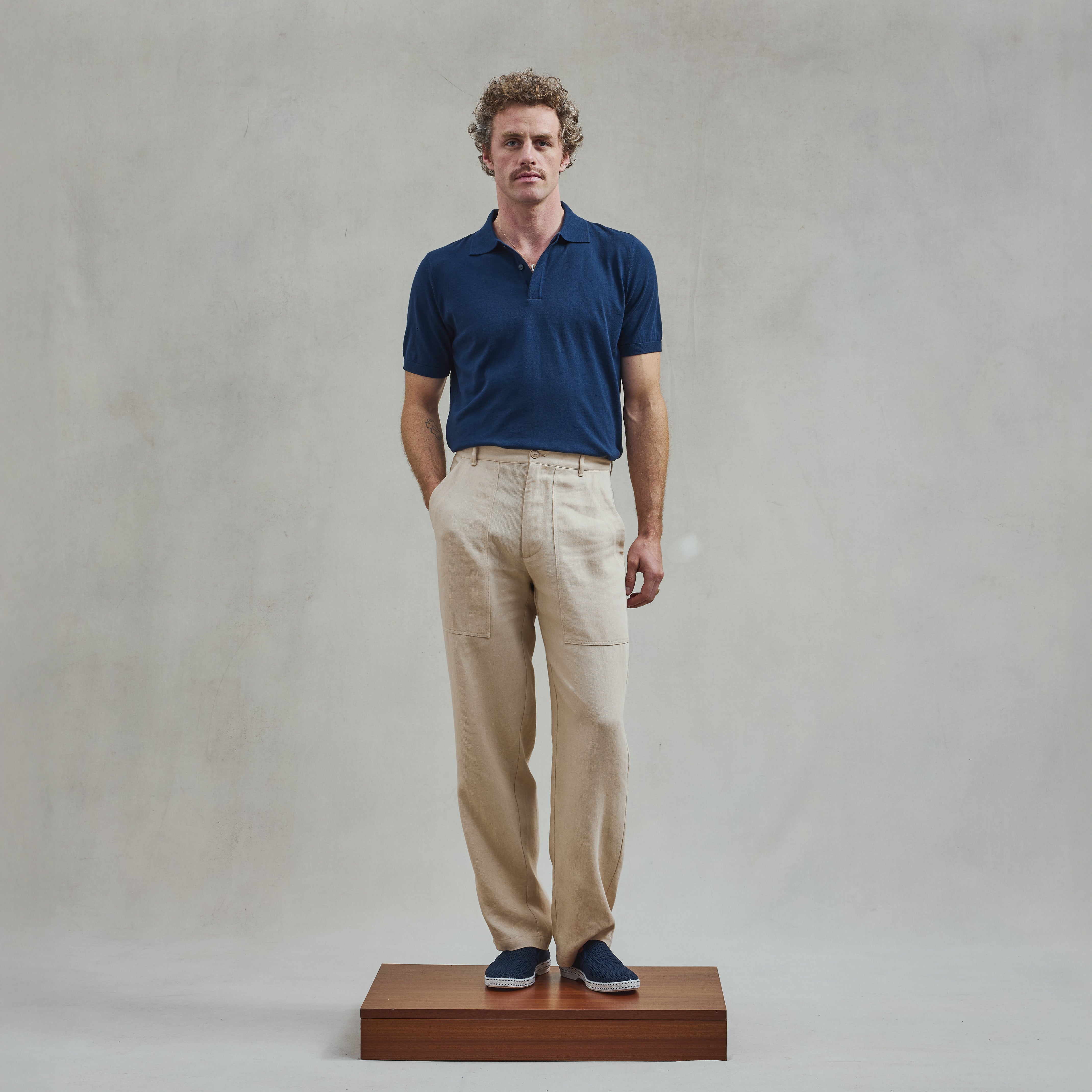 Rivieras Polo Maille PS04 polo coton marine