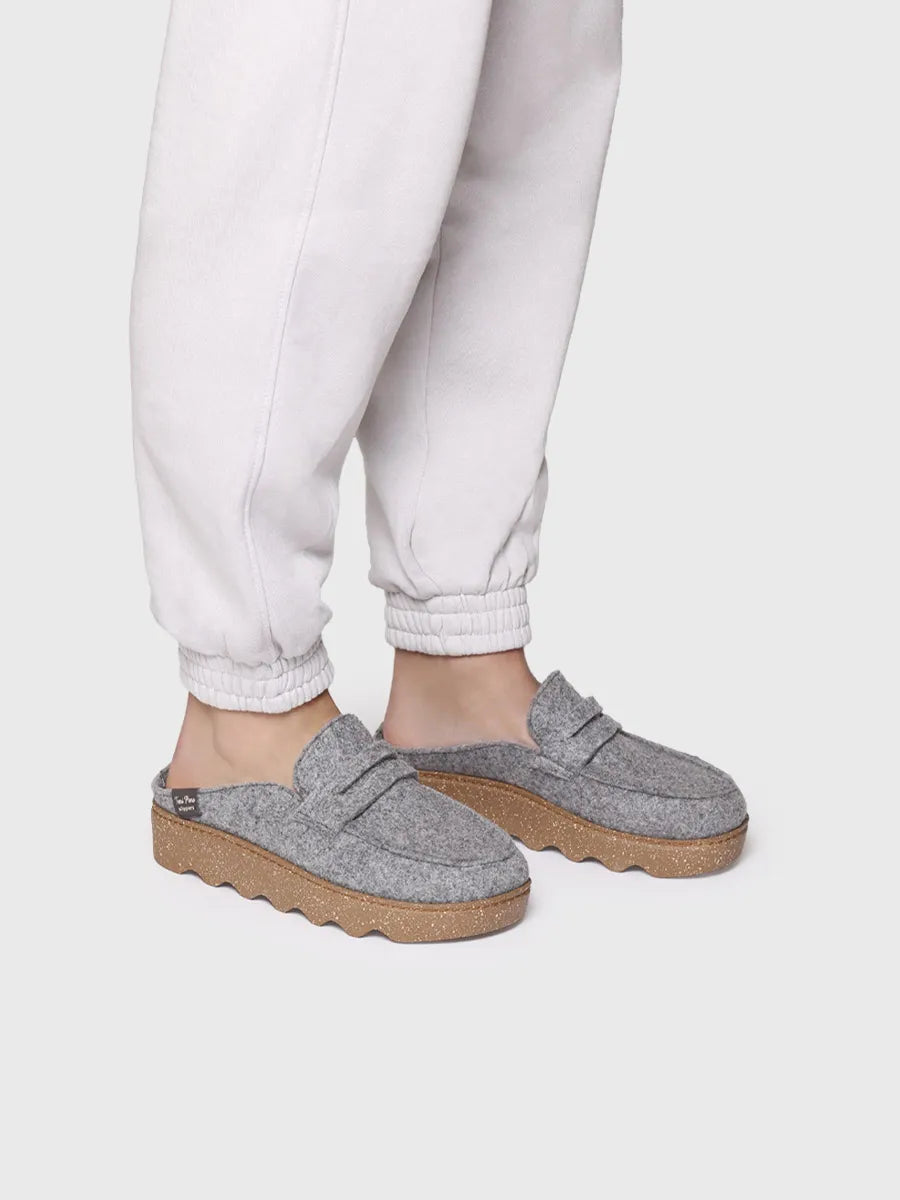 Toni Pons Jaden-FR chaussons sabot feutre gris 3,5 cm