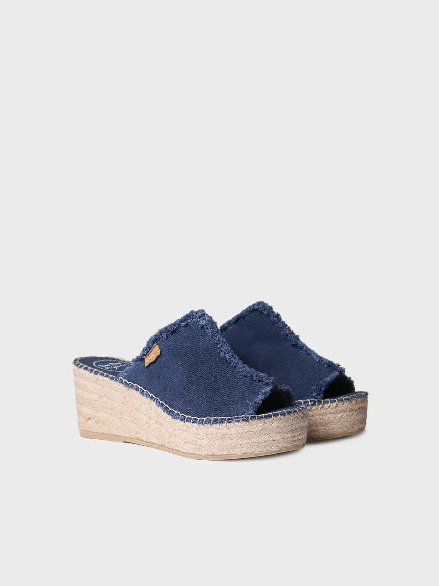 Toni Pons Itaca espadrille compensée marine