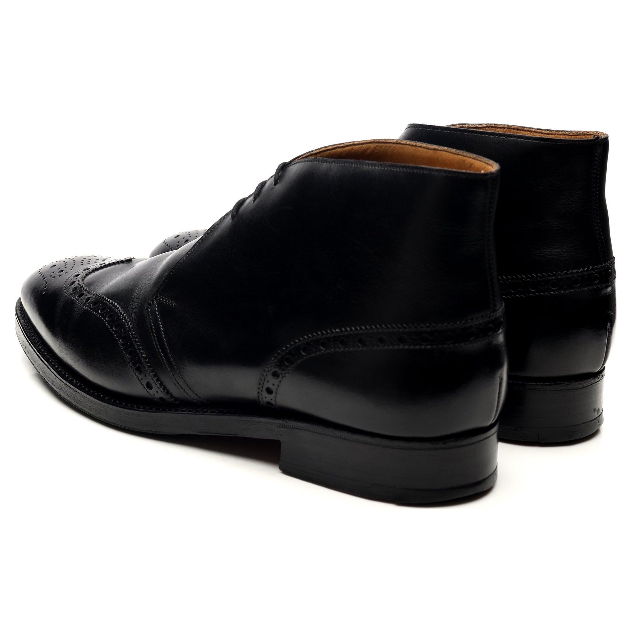 Crockett & Jones boots chukka cuir noir pointure UK 10
