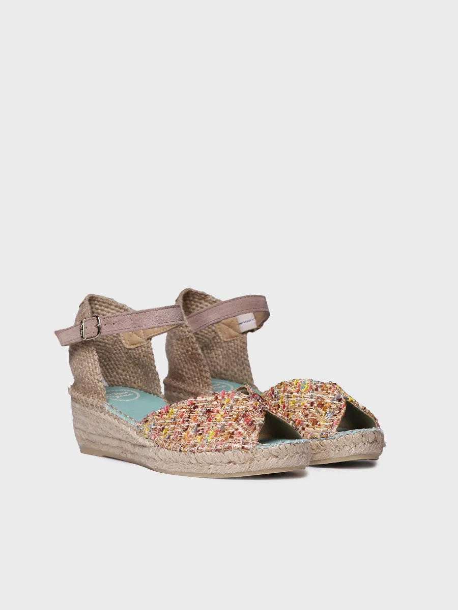 Toni Pons Bruna espadrille compensée tissu talon 5 cm